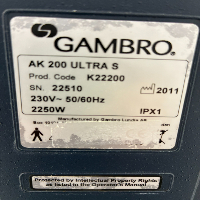 Gambro AK-200 Ultra S - Dialysis image 2